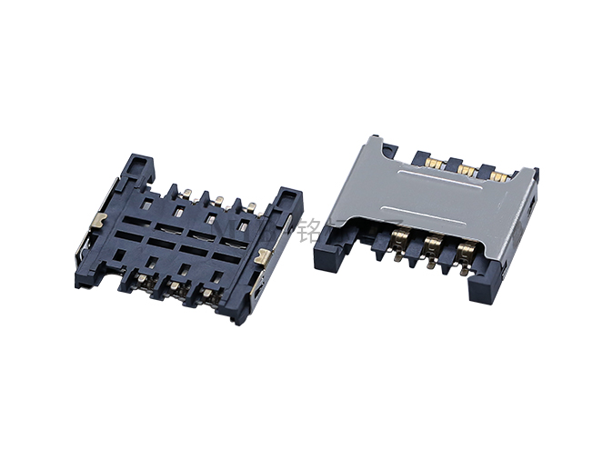 6/8 PIN MICRO SIM卡座 H=2.4