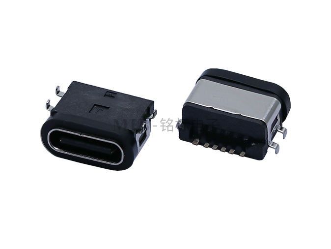 IPX7防水 Type-C USB 6PIN 沉板