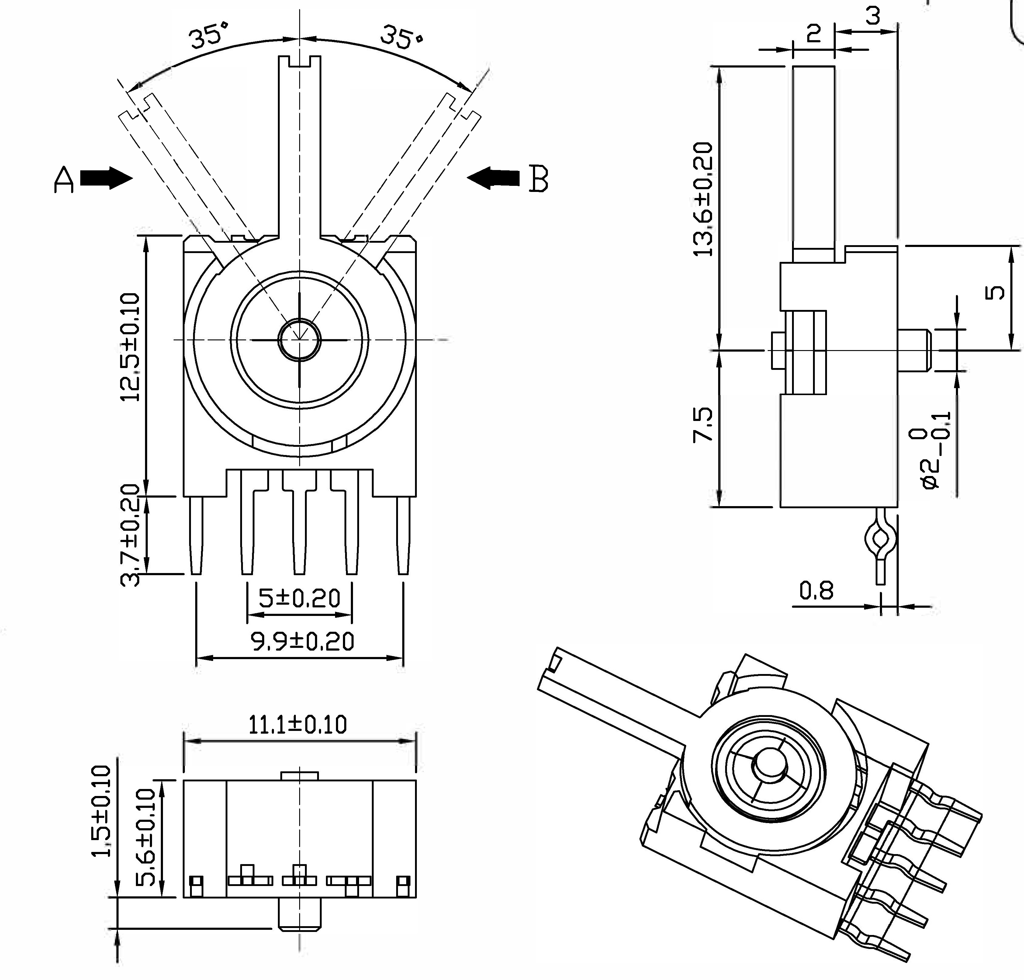 LM-V-2B-H13.6尺寸图