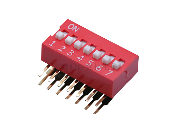 DVJ01-DA-07弯角式DIP开关