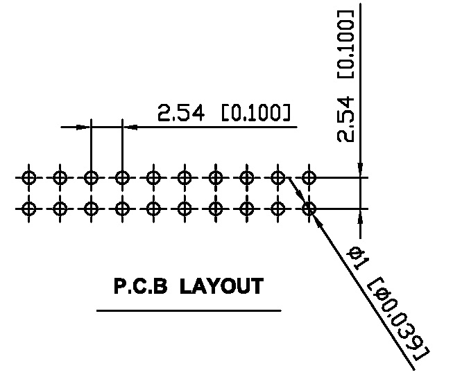 DVJ01-DA-10焊盘图